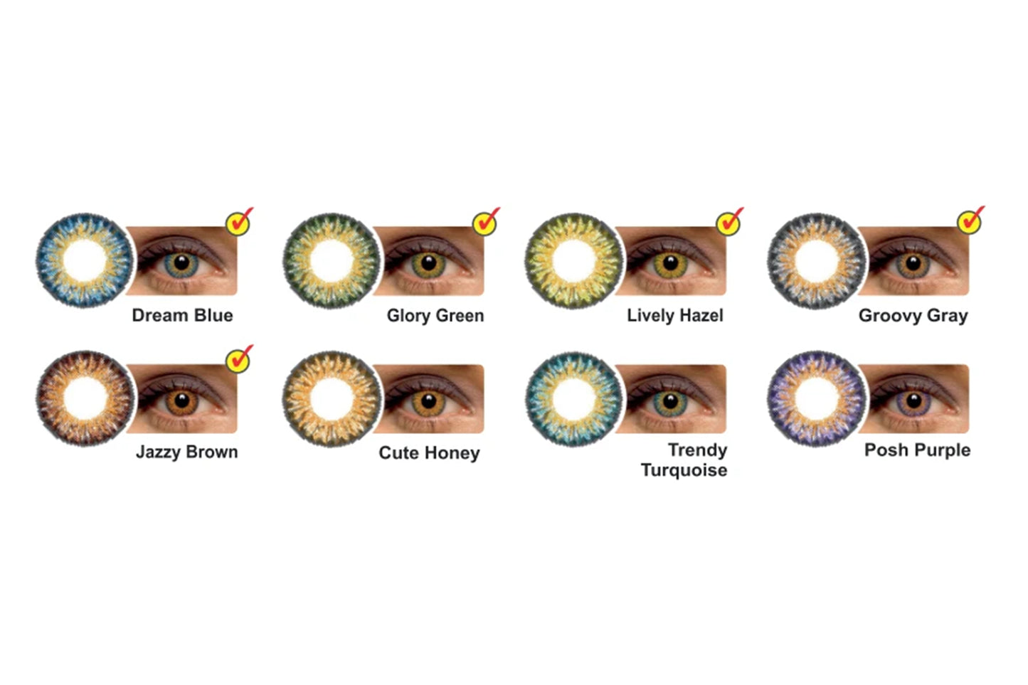 Celebration Monthly Color No Power (Lenses) - 2 Pcs Pack
