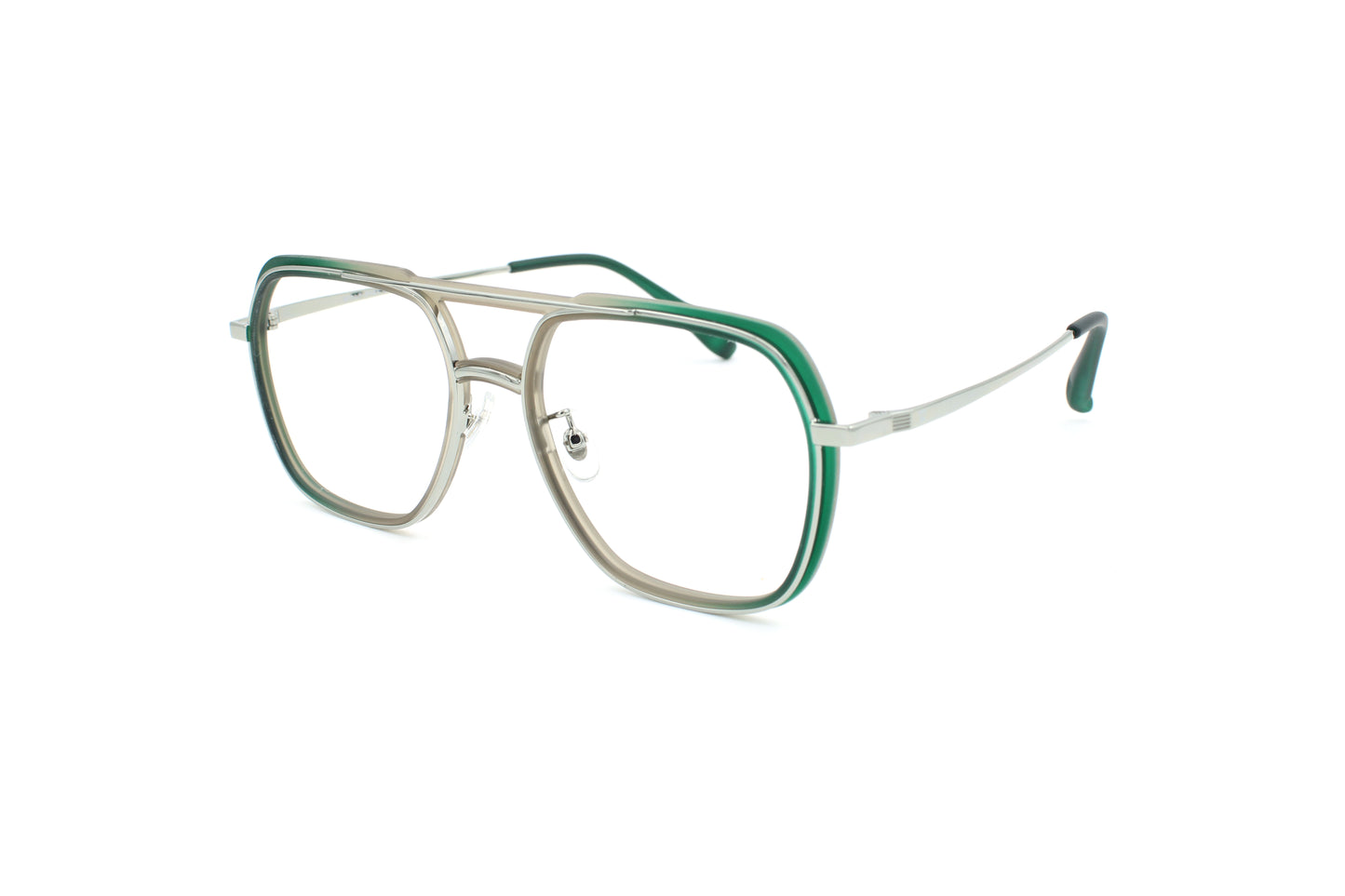 SA SILVER WITH GREEN AND BEIGE - H00293